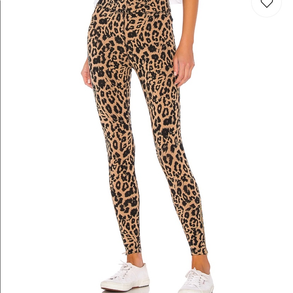 LNA leopard zip legging